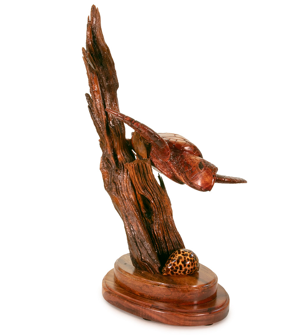 Koa Wood Sculpture "Native Naturals" by Craig Nichols