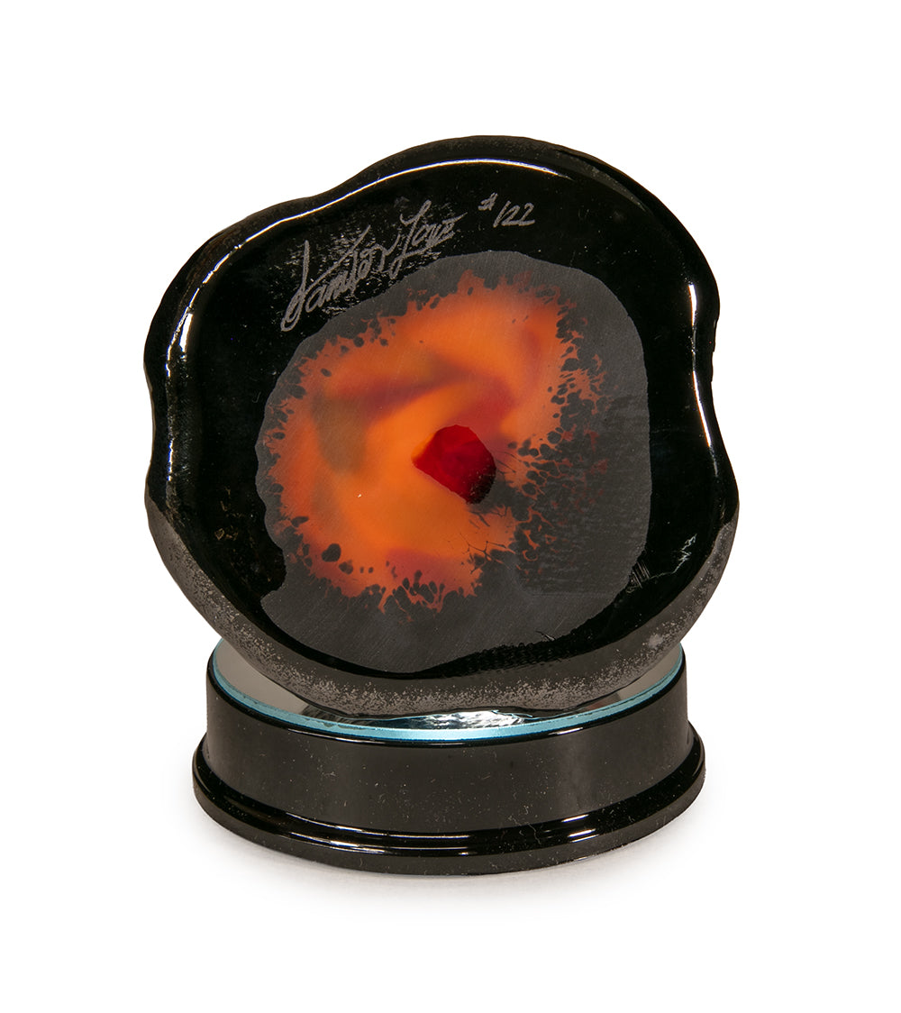 Glass "Volcano w/Light Base Mini" by Samson Low