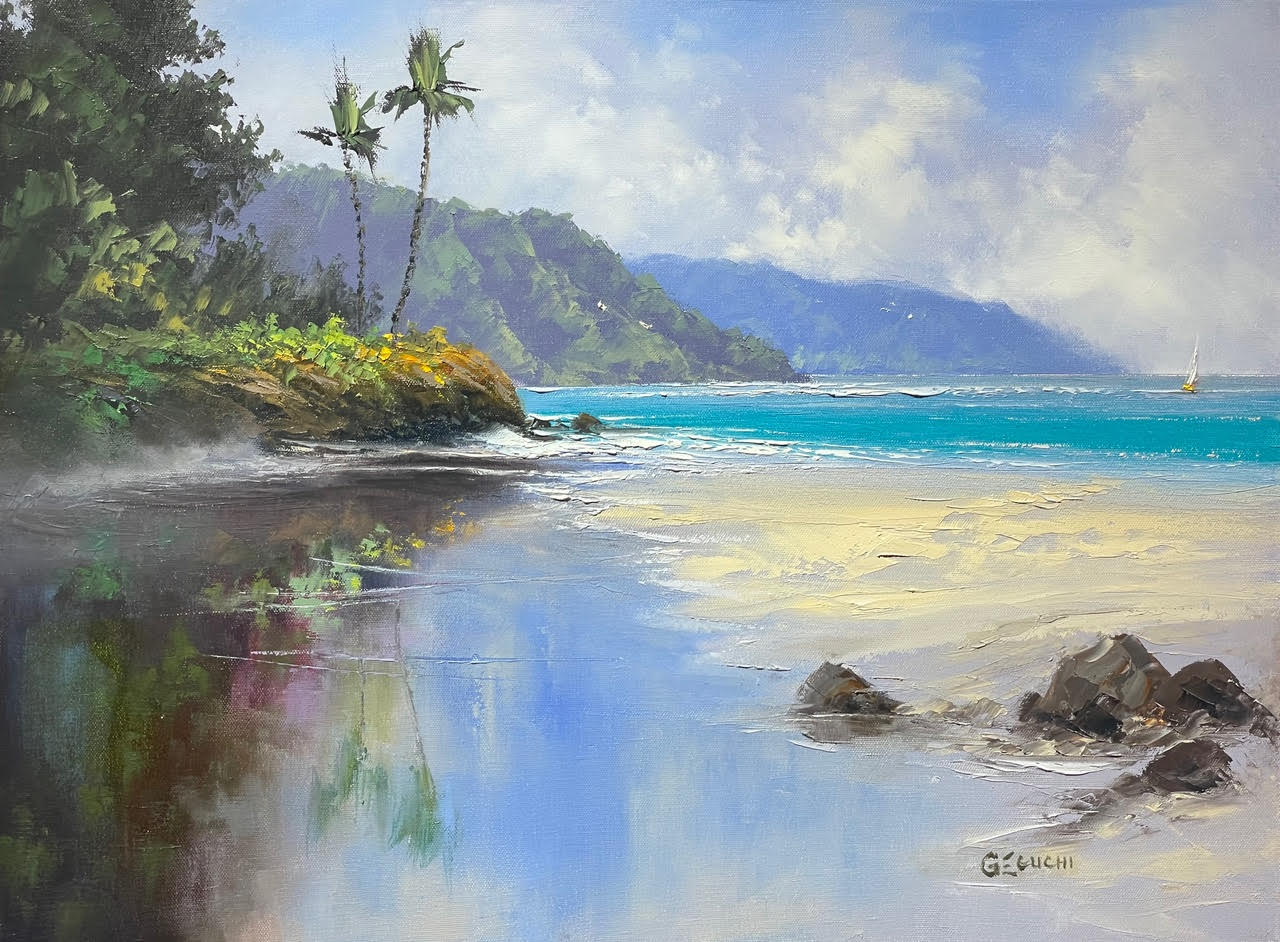 Original Painting: Silent Reflections by George Eguchi