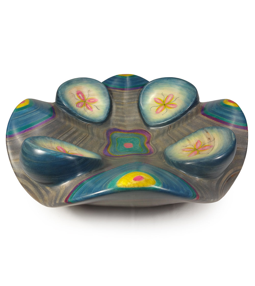 Wood Bowl "Spider Lily"