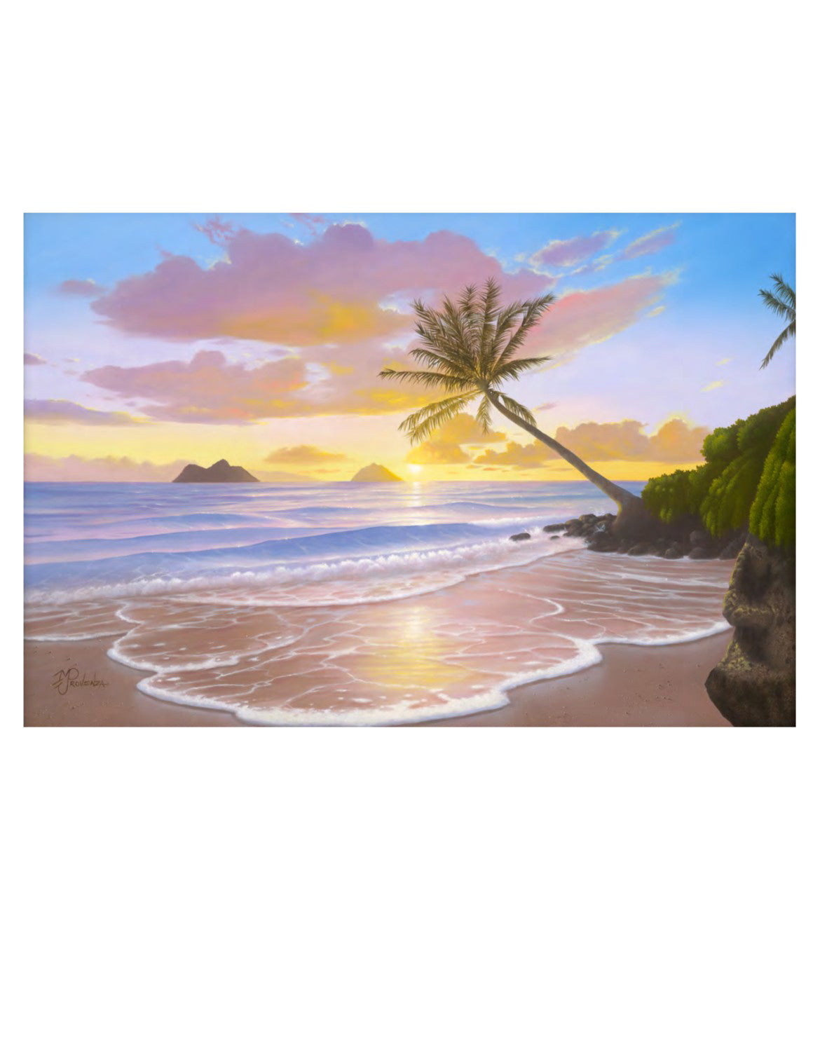 Pintura original: Serenidad al atardecer de Michael Provenza