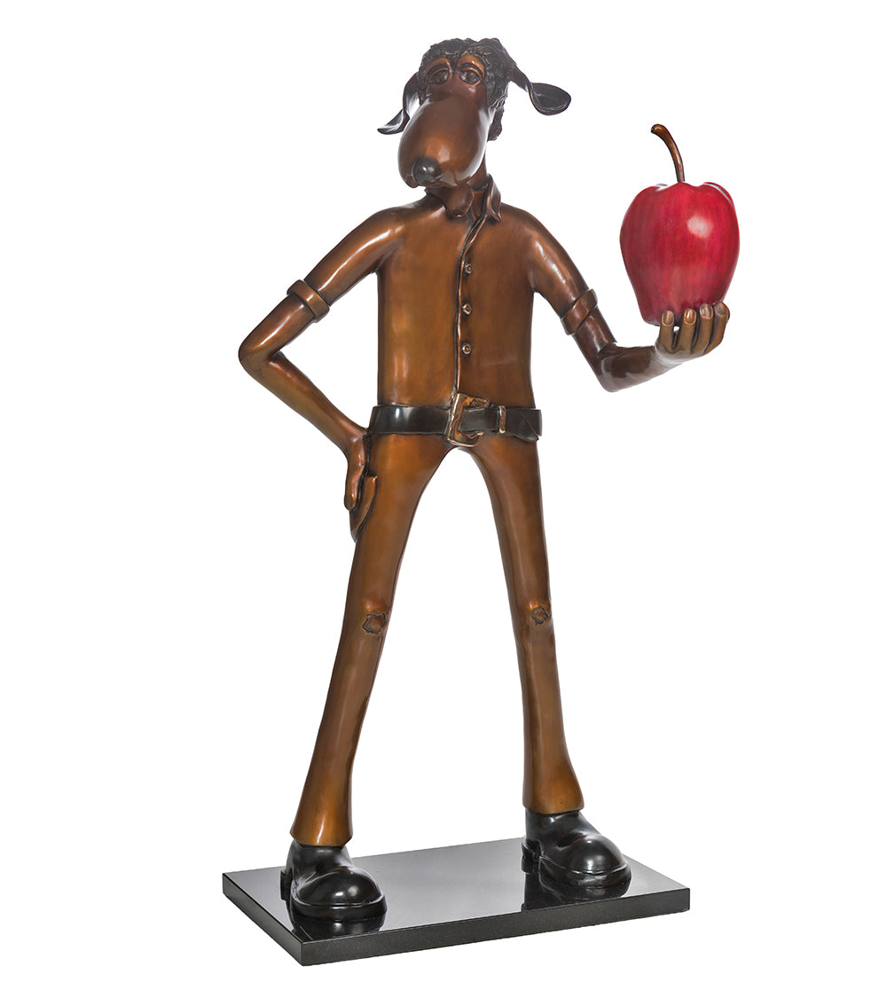 Escultura de bronce "El granjero" de Marty Goldstein