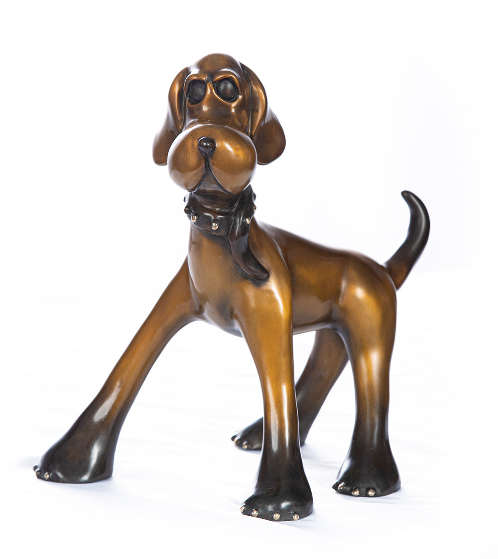 Bronze Sculpture "Toby" by Marty Goldstein
