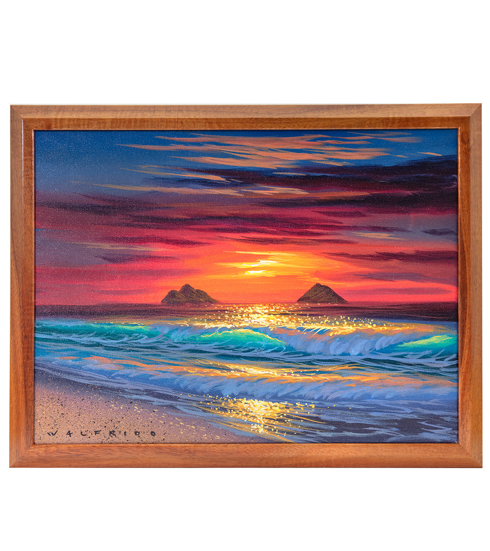 Pintura original: Acrílico: Lanikai Morning de Walfrido García