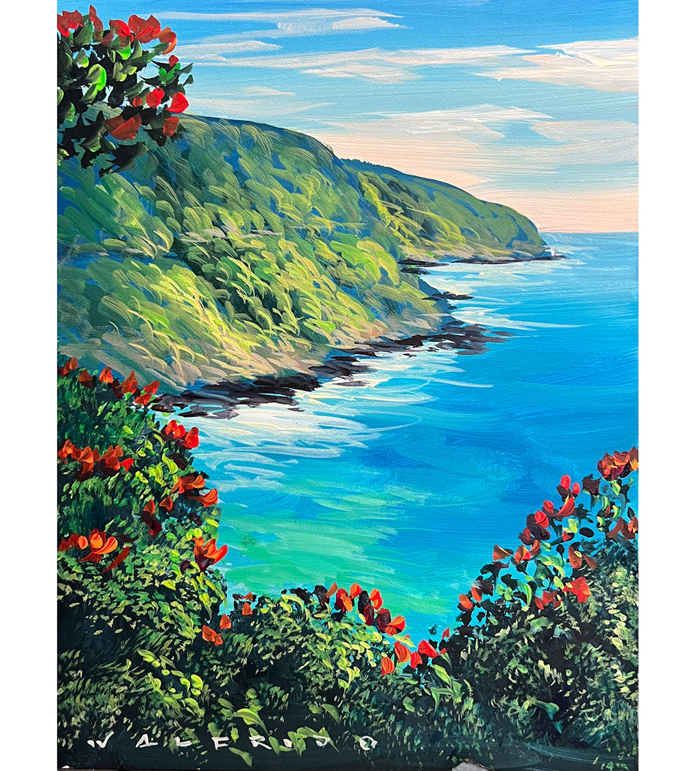 Pintura original: "Hana Bound" de Walfrido García