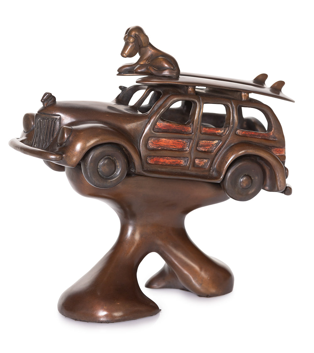 Bronze Sculpture "Woodie" by Marty Goldstein