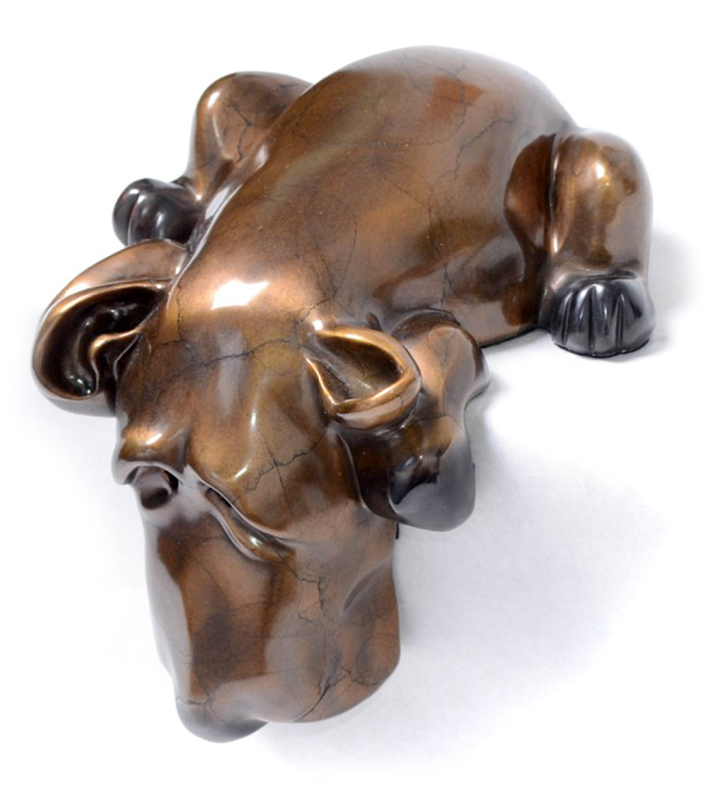 Bronze Sculpture "Mrs. Beasley" by Marty Goldstein