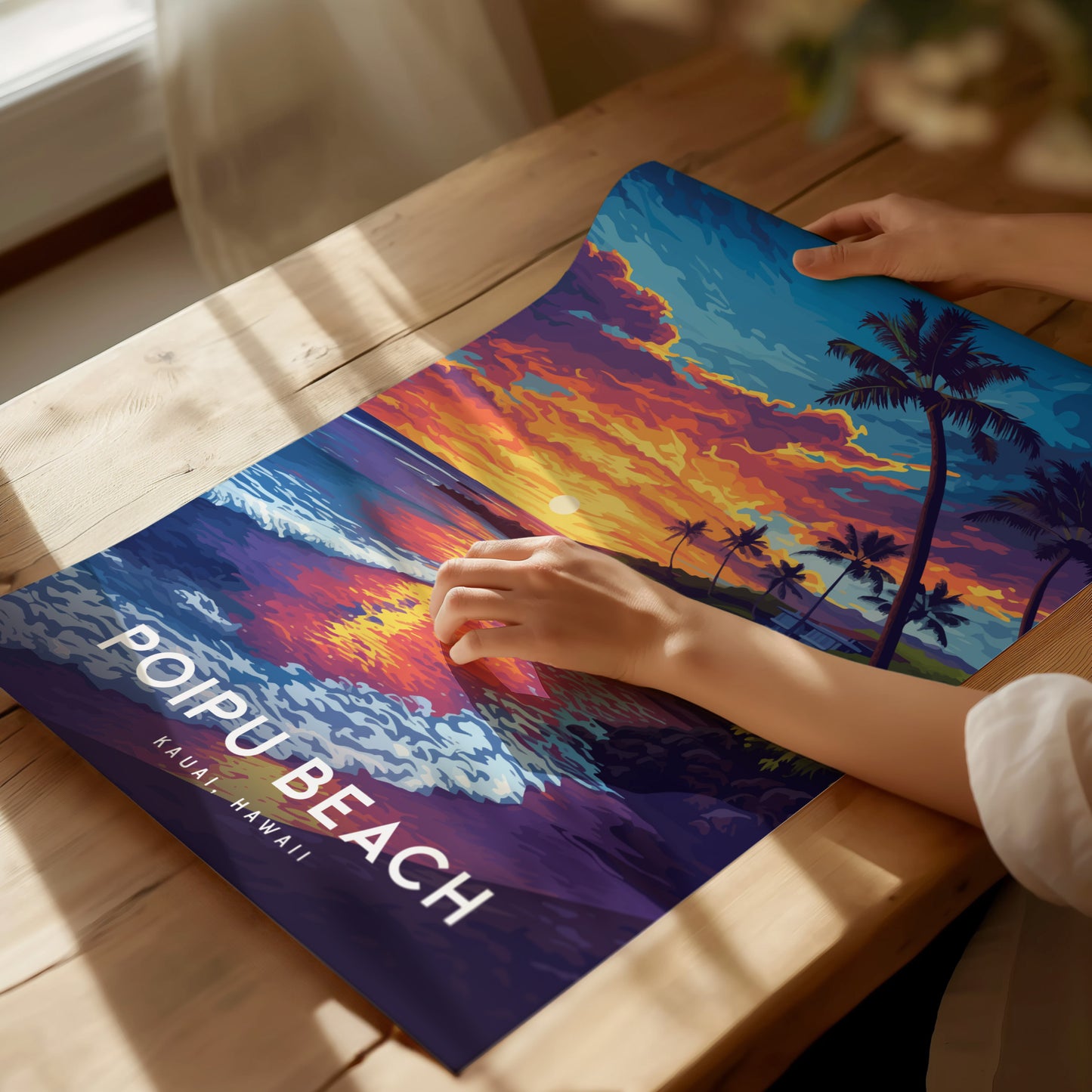 ハワイ、カウアイ島、ポイプビーチ