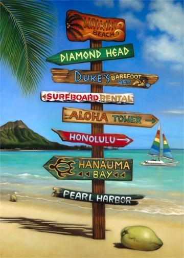 En Waikiki por Edyta Franczak