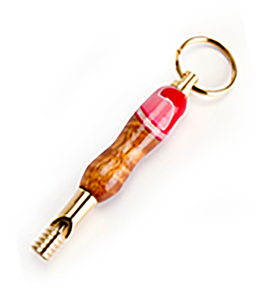 Koa Whistle Key Ring (Various Colors) by Dale Dennison