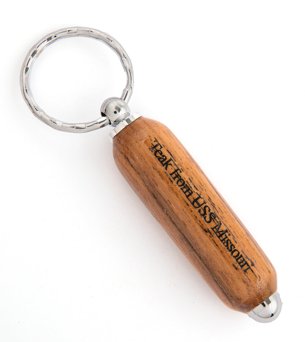 USS Missouri Teak Key Ring