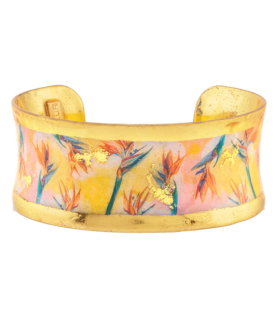 Puños de corsé de ave del paraíso