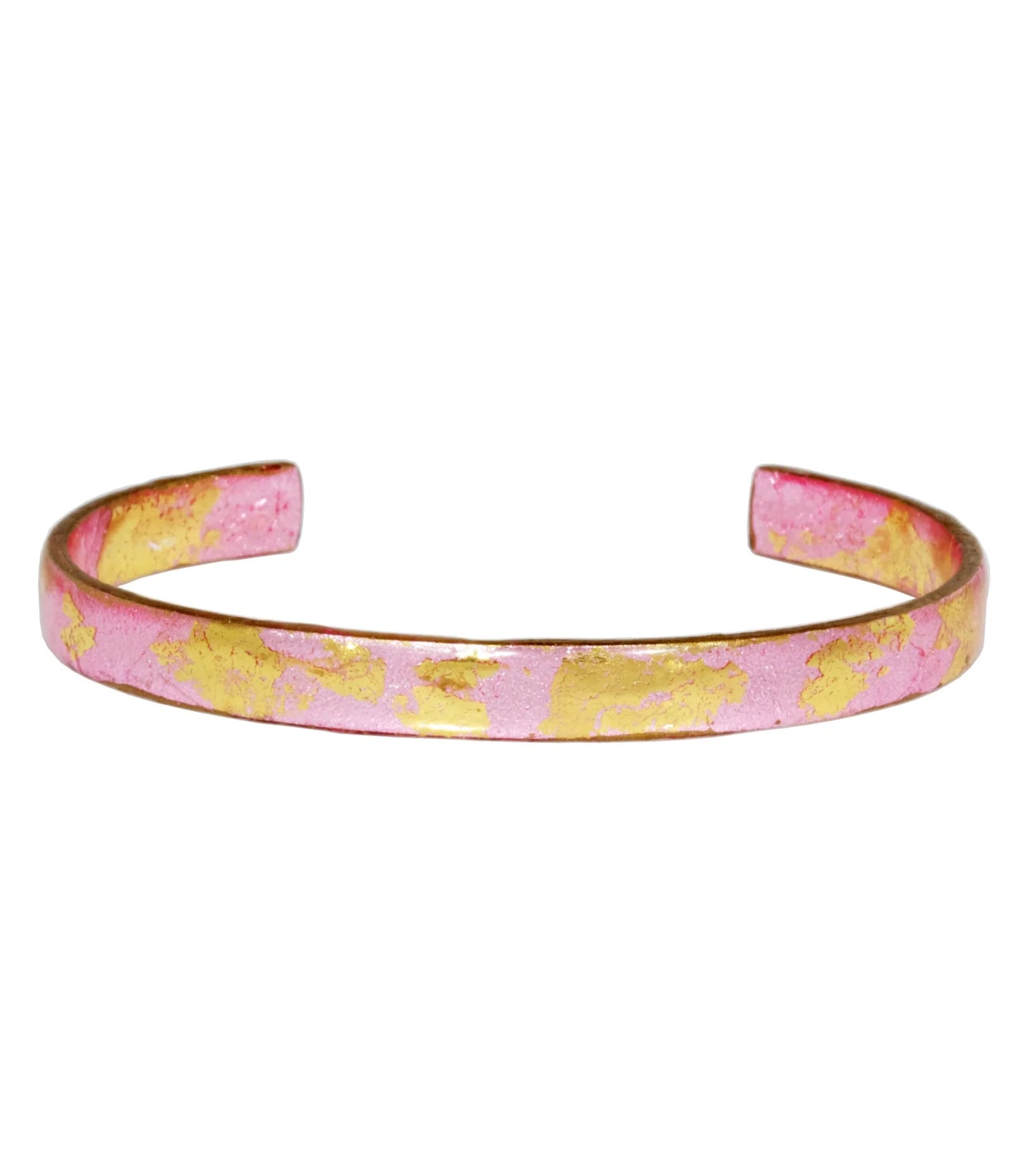 Brazalete apilable color champán rosado