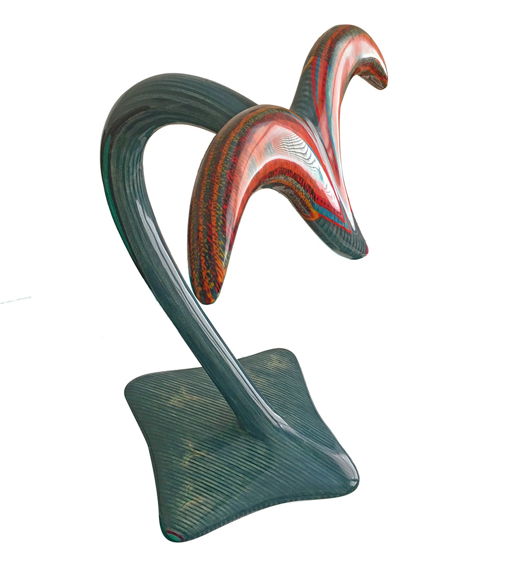 Escultura de madera "Pájaro en vuelo" de Rock Cross