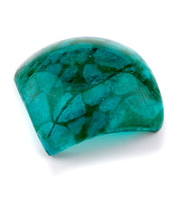 3" x 3" Lava Glass Capri Green Tray by Marian Fieldson