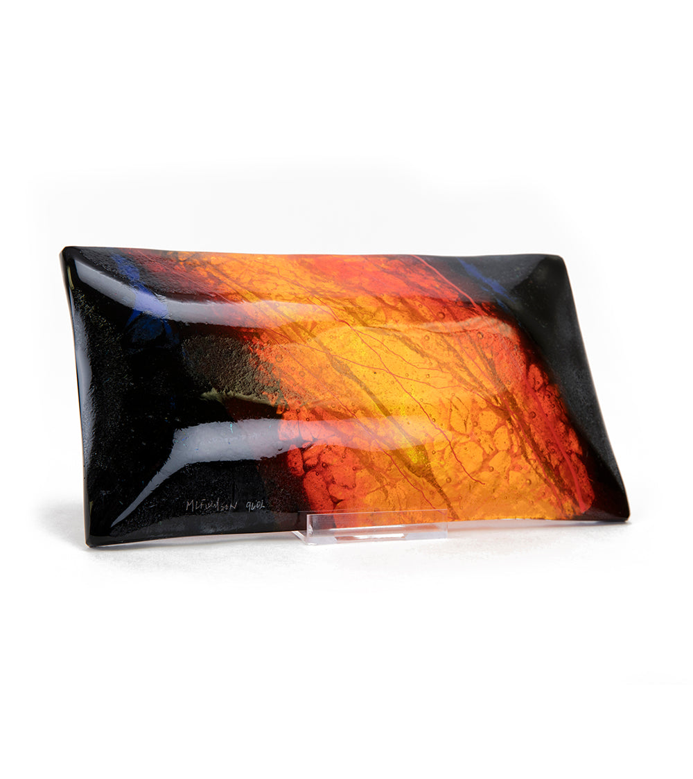 9" x 5" Lava Rectangle Tray by Marian Fieldson