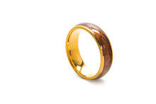Koa Eternity Ring - Curved Gold