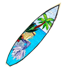 Surfboard "Margarita on the Rocks" by Julie Sobolewski