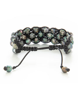 Woven Tahitian Pearl Bracelet (33 Pearls)- 36957C