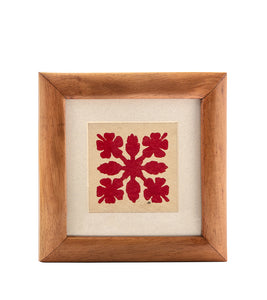 Hawaiian Quilt Tapa (5x5 Red) by Joanne How