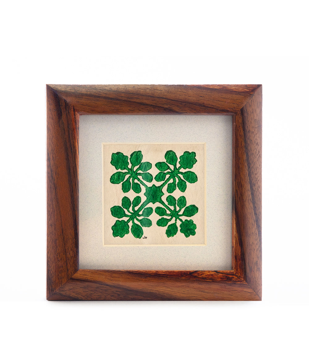 Edredón hawaiano Tapa (5x5 verde) de Joanne How