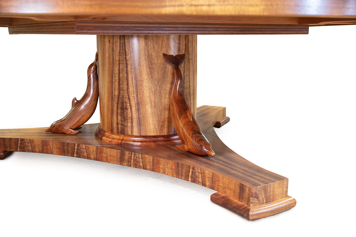 Pedestal Dining Table with Lazy Susan