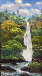 Original Pastel Painting "Hana Wailele" by Michael Clements 10x18