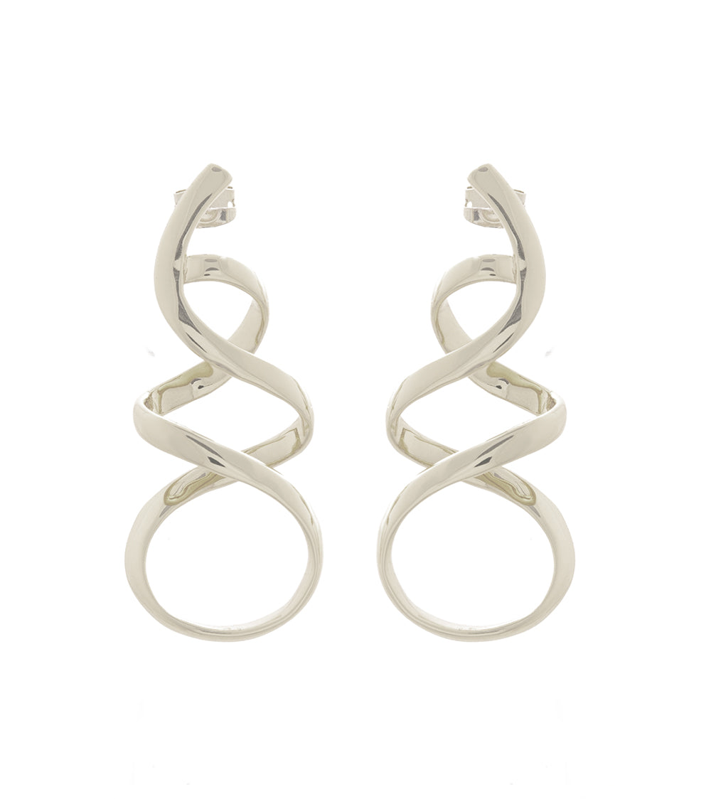 Sterling silver Plume Earrings