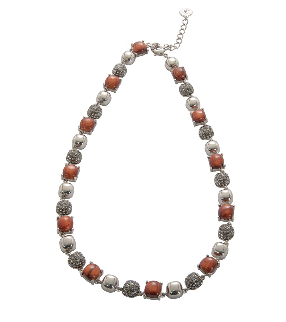 Collar Cuadrado Koa Pave- MJHC50936