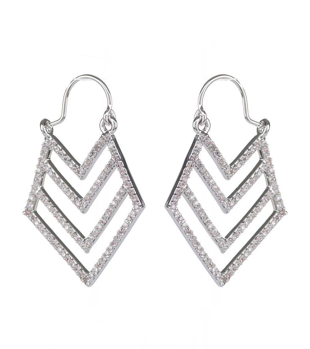 トライアングルアローイヤリング