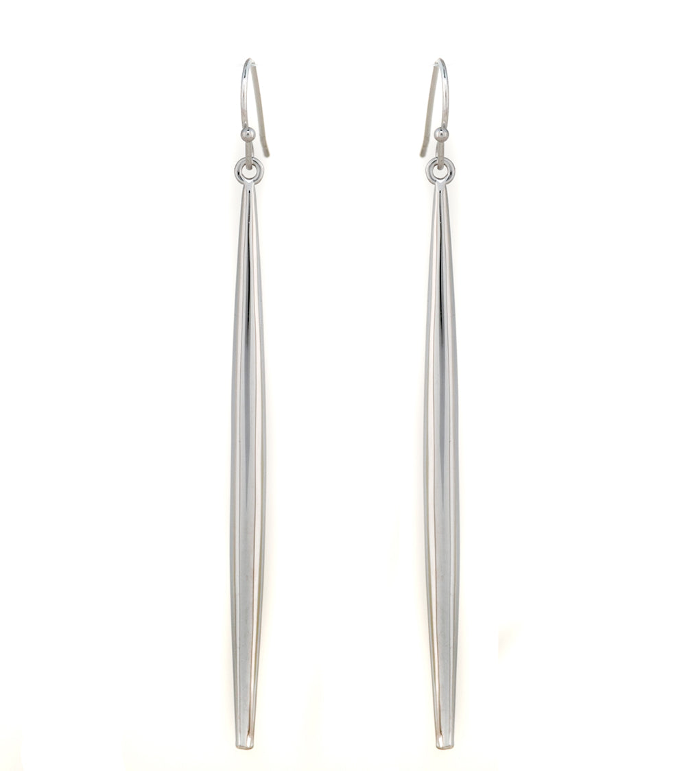 Pendientes de anzuelo de rodio