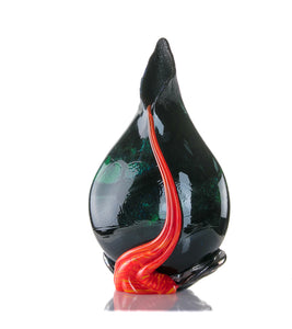 Glass Vessel "Black Lava Trail 2" by Daniel Moe