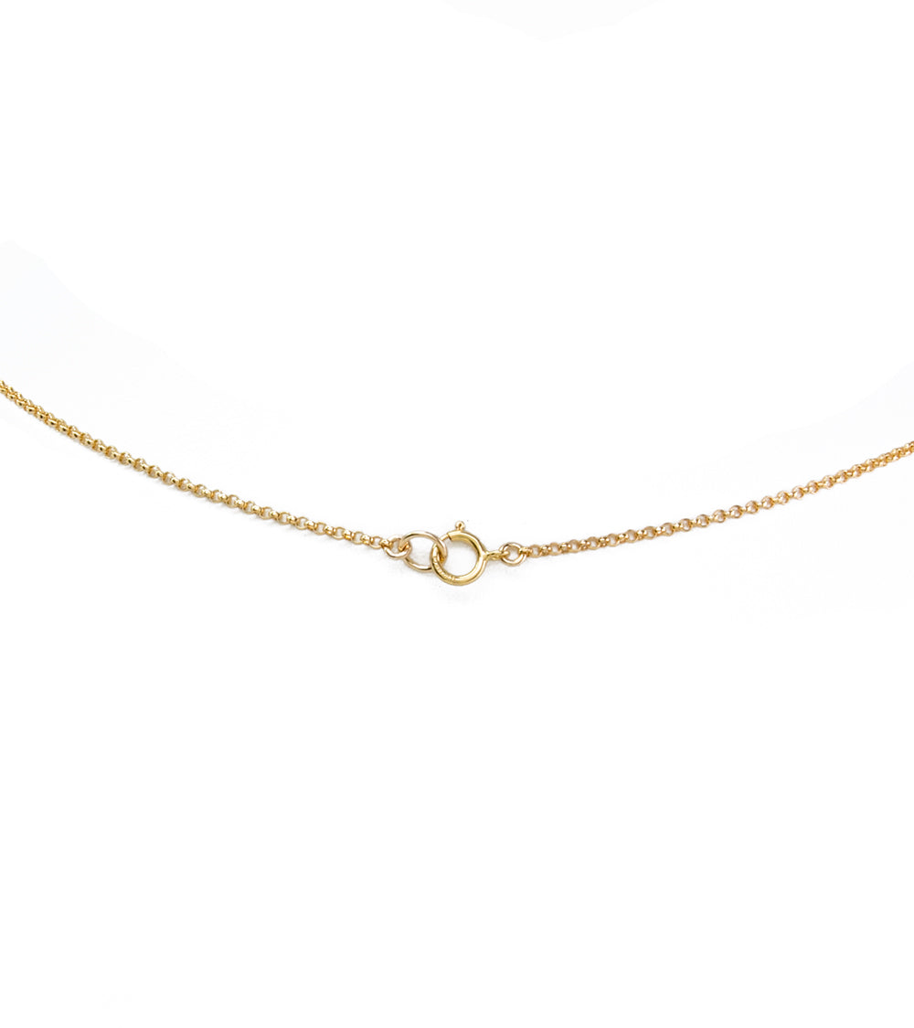 Collar de perlas de Tahití con cadena circular y relleno de oro