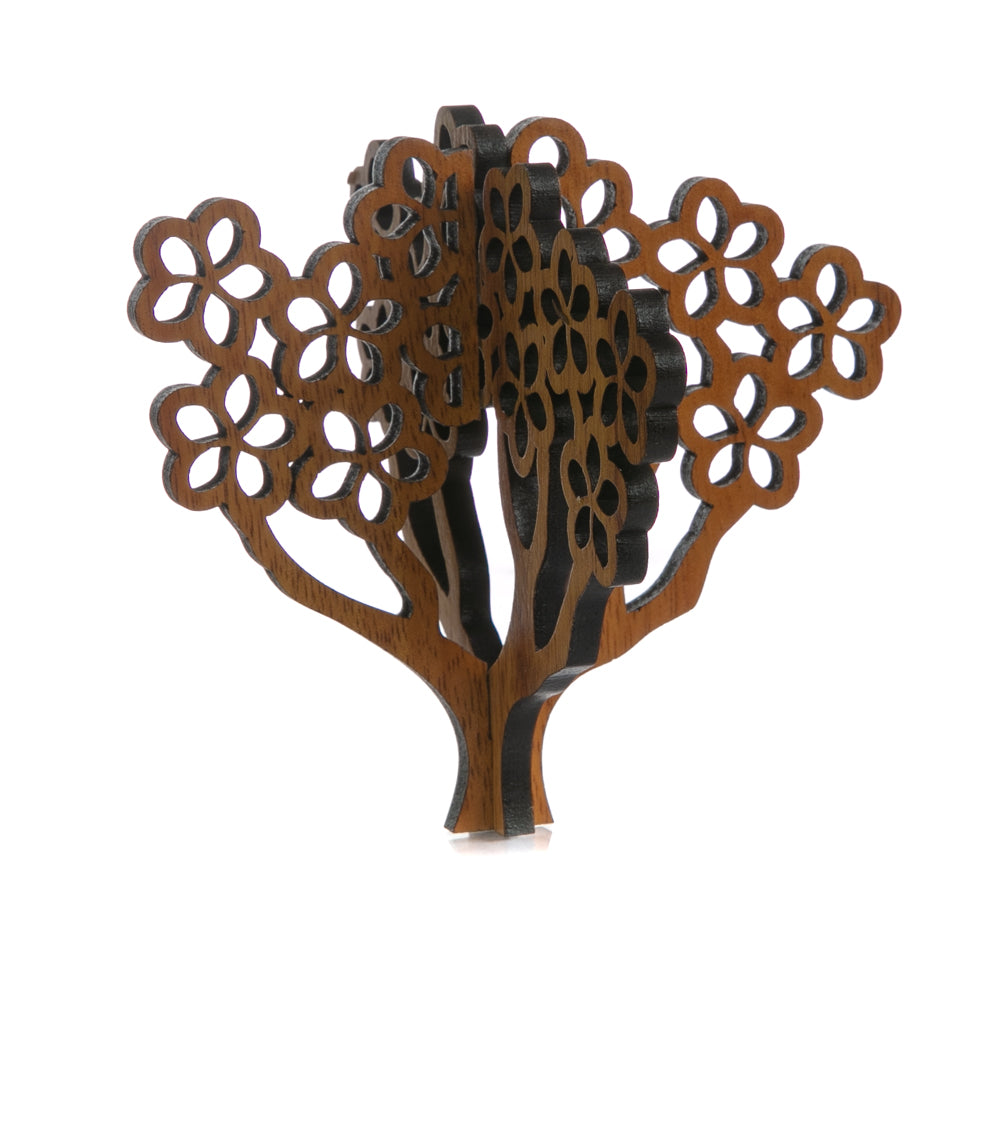 Koa 3D Ornament - Plumeria Tree
