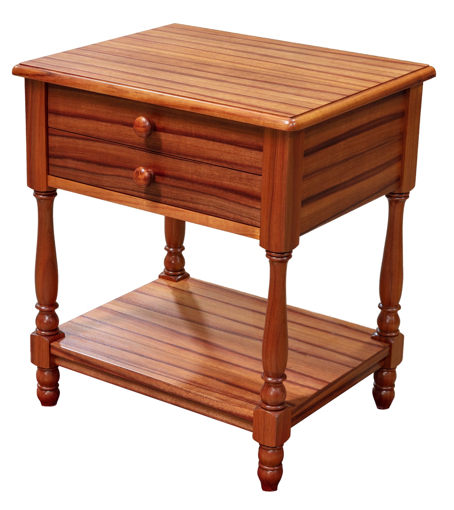 Mesita de noche Halstead con 2 cajones y estante