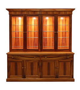 Heritage China Hutch with Two Pairs of Double Doors