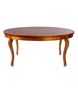 Oval Coffee Table. Koa Top, No Shelf