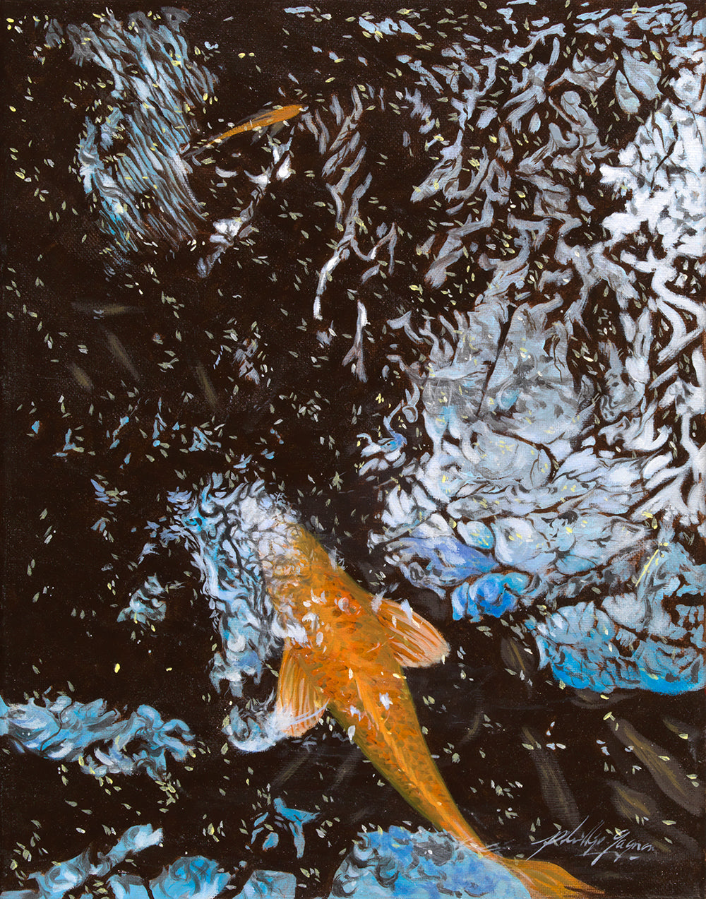 Original Painting "Donʻt Be Koi" by Philip Gagnon 12x16