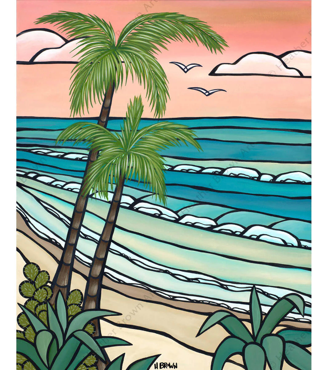 Pink Sky de Heather Brown - Edición limitada Giclée