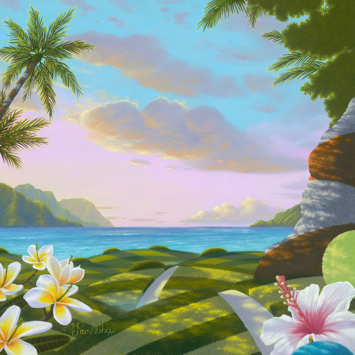 Pintura original: Blue Haven de Michael Provenza