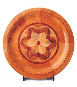 Segmented Koa Platter "Woodrose" by Mark and Karen Stebbins