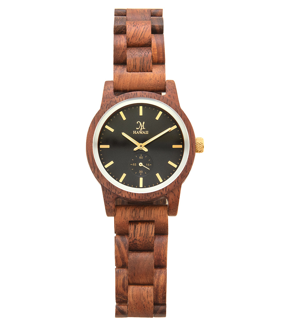 Madera de koa, negro/dorado - 22779