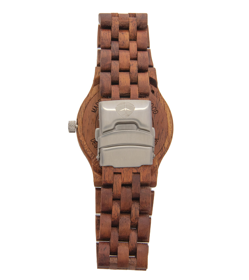 Buy Hawaiian Black Dial Koa Wood Watch – Martin & MacArthur