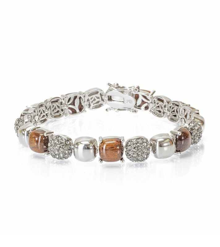 Pequeño cuadrado pavé de koa - MJHC50937