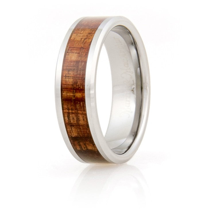 Koa Eternity Ring - Beveled – Martin & MacArthur
