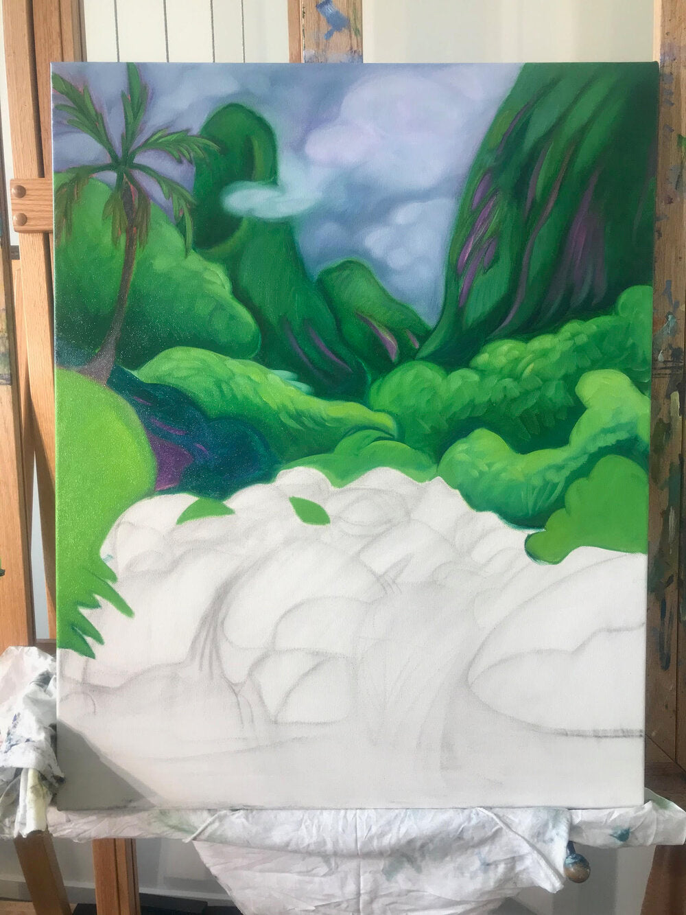 Iao Valley River Run by Kim McDonald