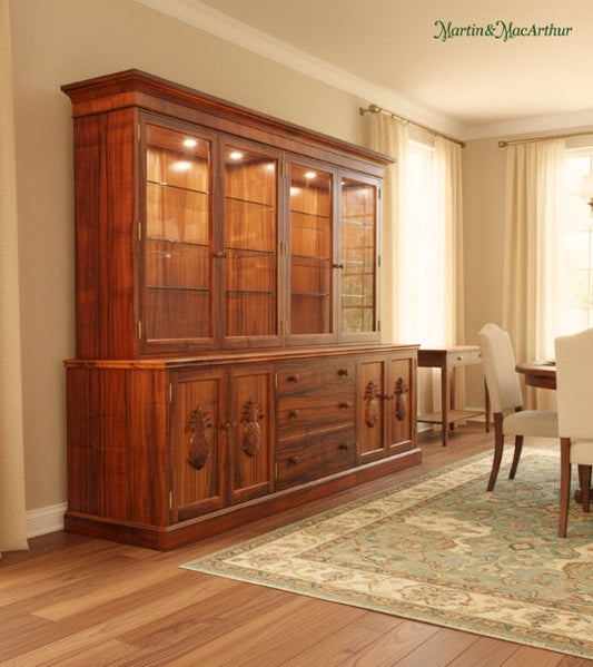 Modern industrial cabinet with raw materials