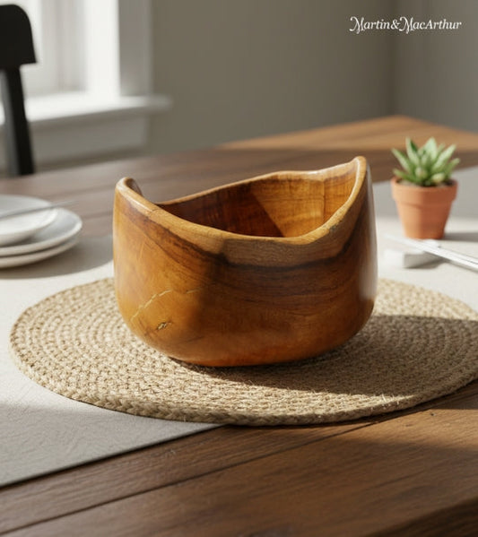 Pine bark bowl crafting steps