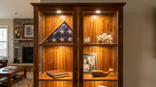 How to Display Collectibles and Keepsakes in Glass-Front Cabinets