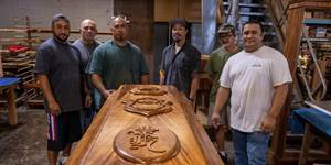 All-Koa Casket for Princess Kawananakoa Built by Martin & MacArthur
